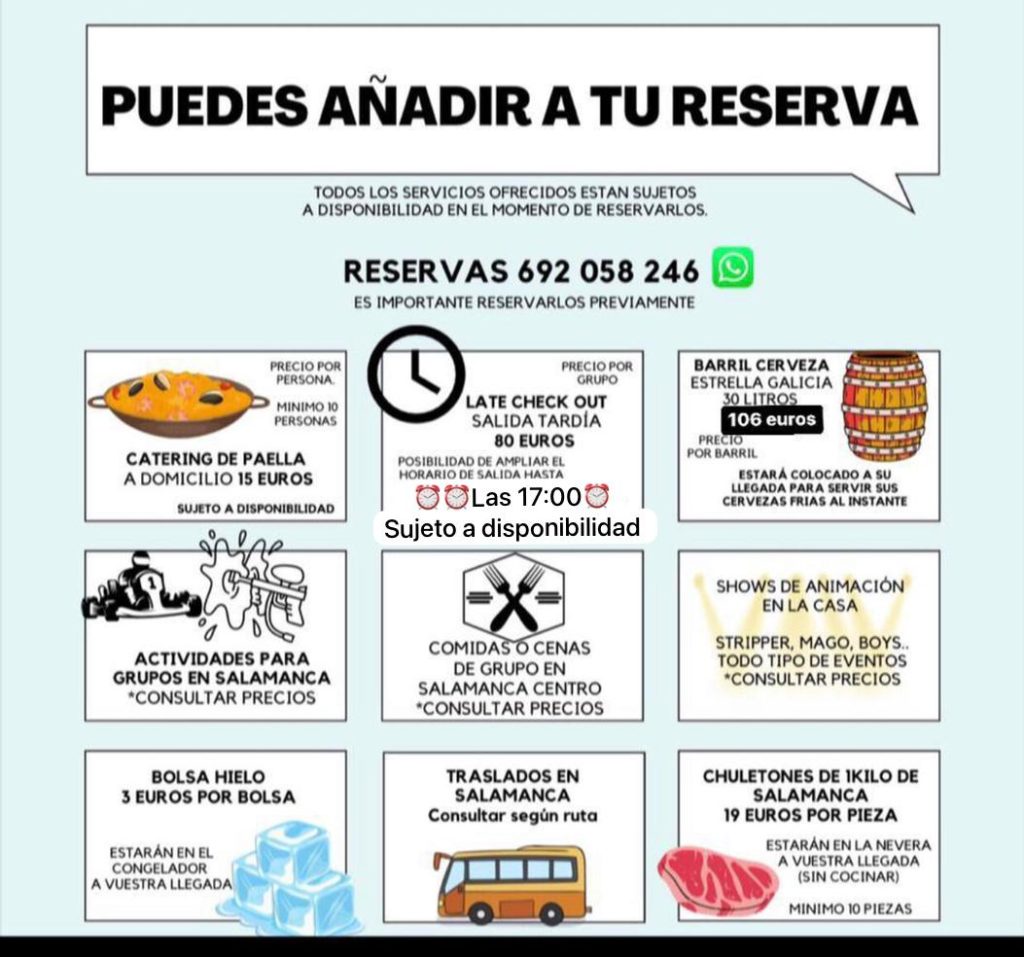 chalet para despedidas de soltero en salamanca